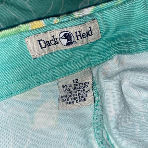 Duck Head Capri Pants in Mint Green, Pale Yellow and White Size 12M - Picture 3 of 5